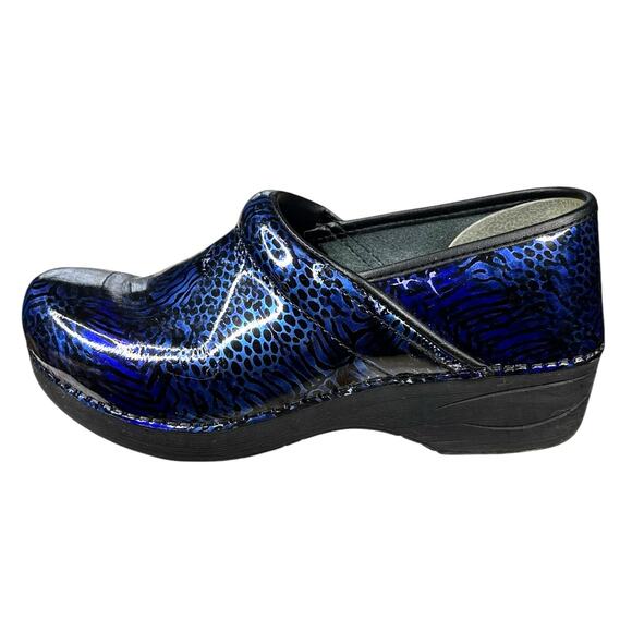 Dansko Women’s XP 2 Blue Black Slip On Clog Size 38 US 7.5/8 - Picture 4 of 11
